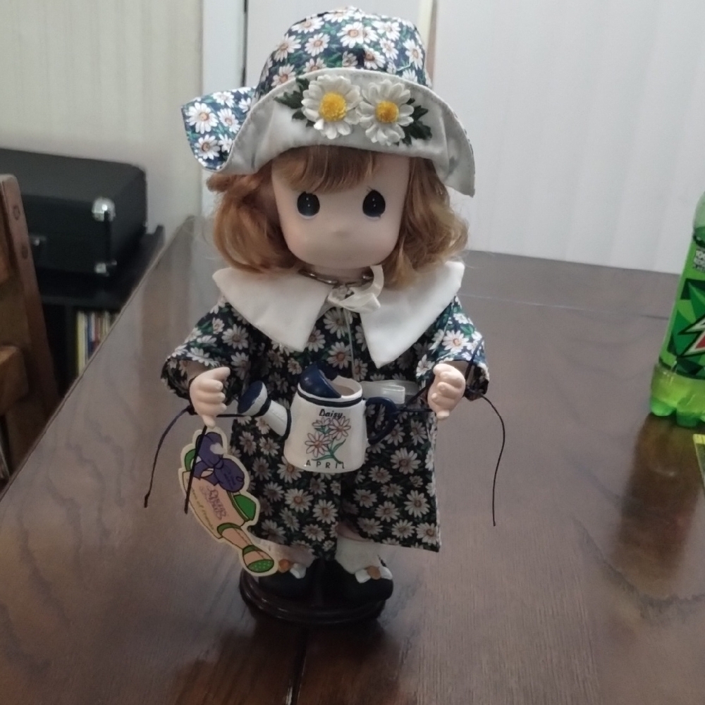 Precious Moments Blue and White Collectible Doll